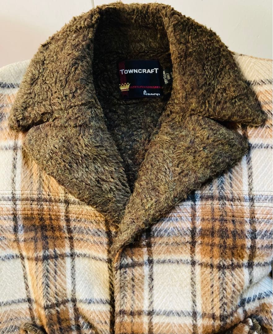 60'sヴィンテージ☆TOWNCRAFT by PennysウールチェックJKT