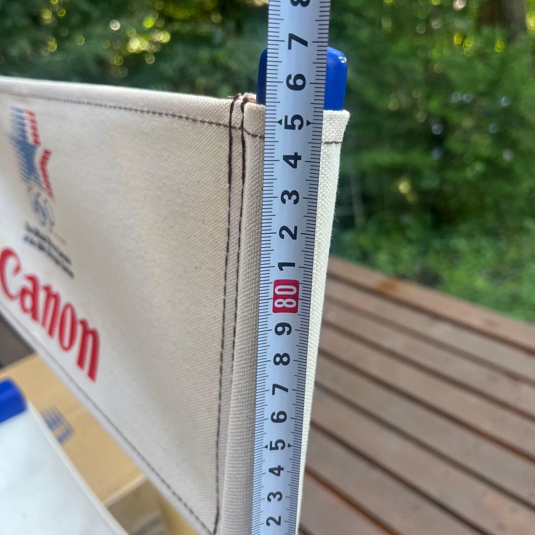 Canon ディレクターズチェア 木製 帆布　折りたたみ 1984年ロス五輪