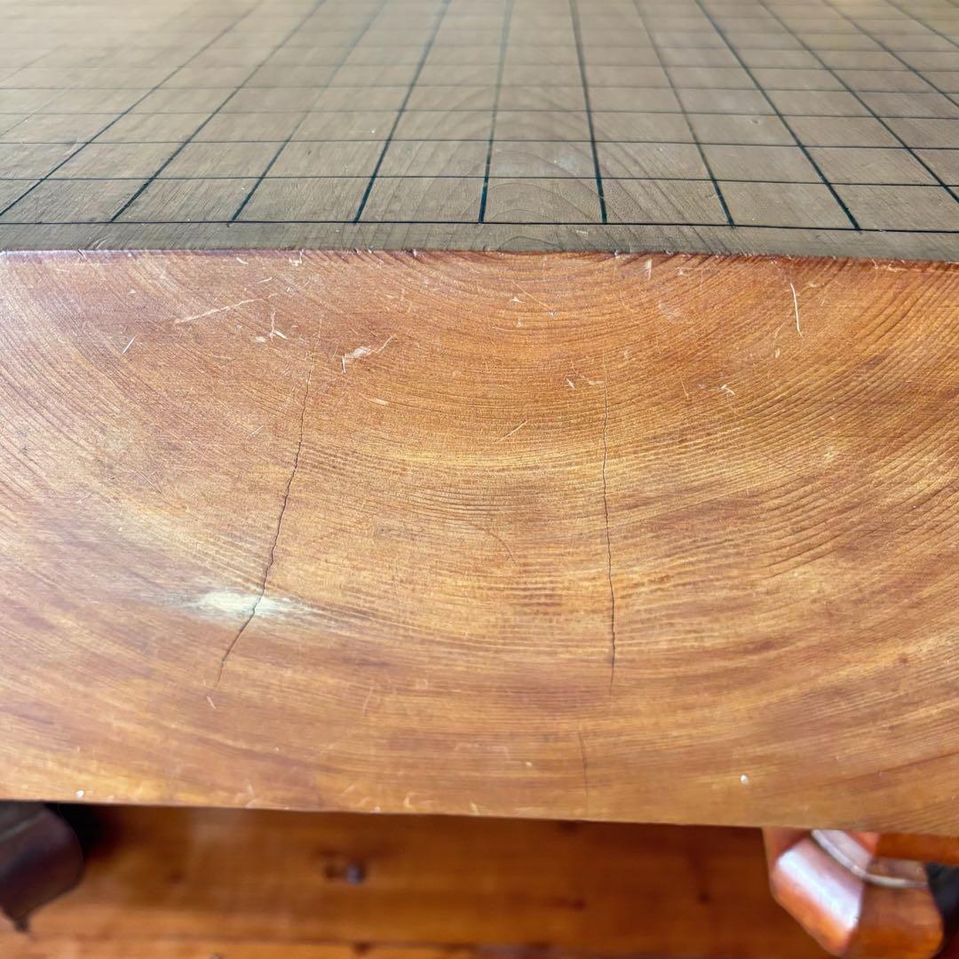 天然木 碁盤セット 蛤白147・黒184 本格仕様 盤裏ヘソ付