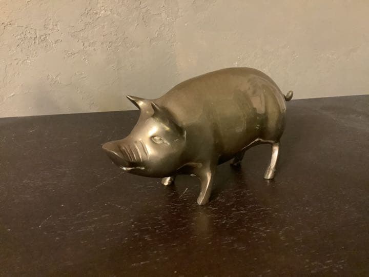 幸せを呼ぶ金の豚 1930年代英国製 真鍮 専用ページ☆ANA 全日空