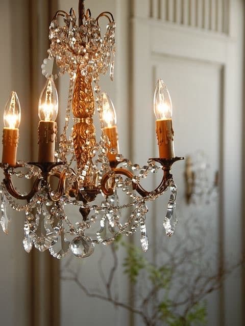 4灯 アンティークシャンデリア フランス