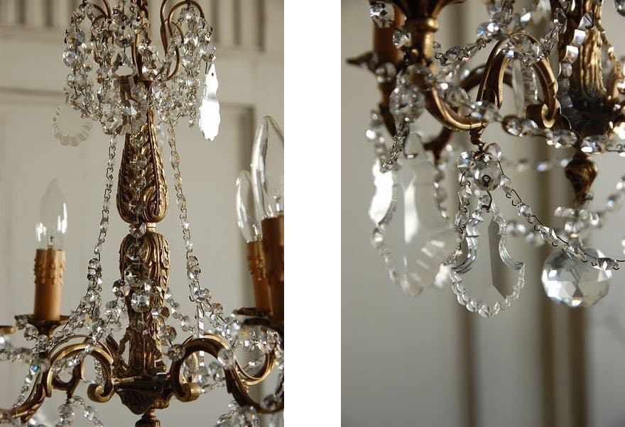 4灯 アンティークシャンデリア フランス