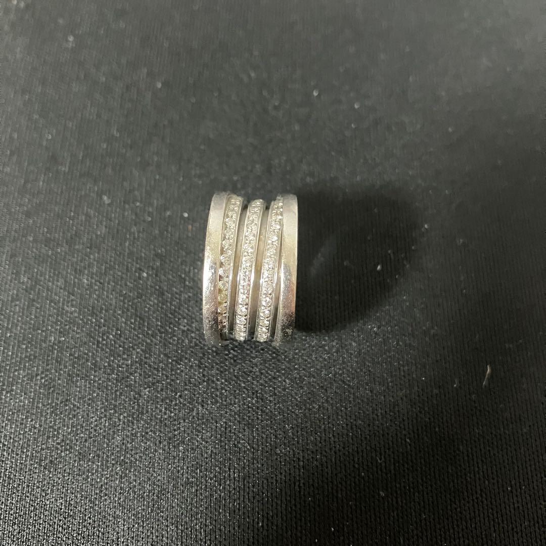 ブルガリ BVLGARI　ビーゼロワン　ダイヤモンド パヴェ　K18WG 750