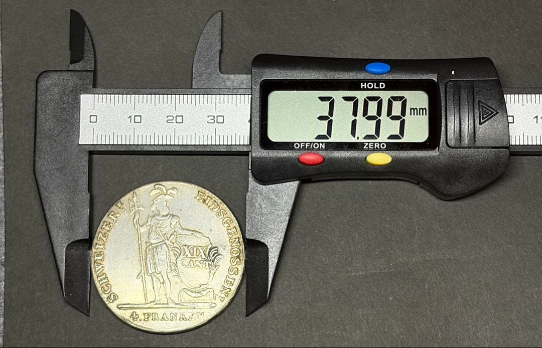 1814年 スイス 4フラン銀貨 XIX CANT. 古銭 重厚希少 - メルカリ