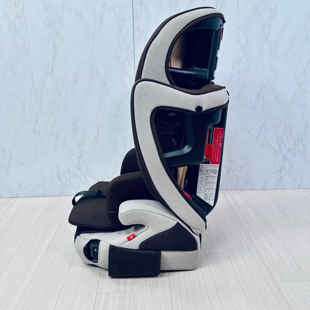 美品 Aprica アップリカ エアグルーヴ プラス ジュニアシート ブラウン