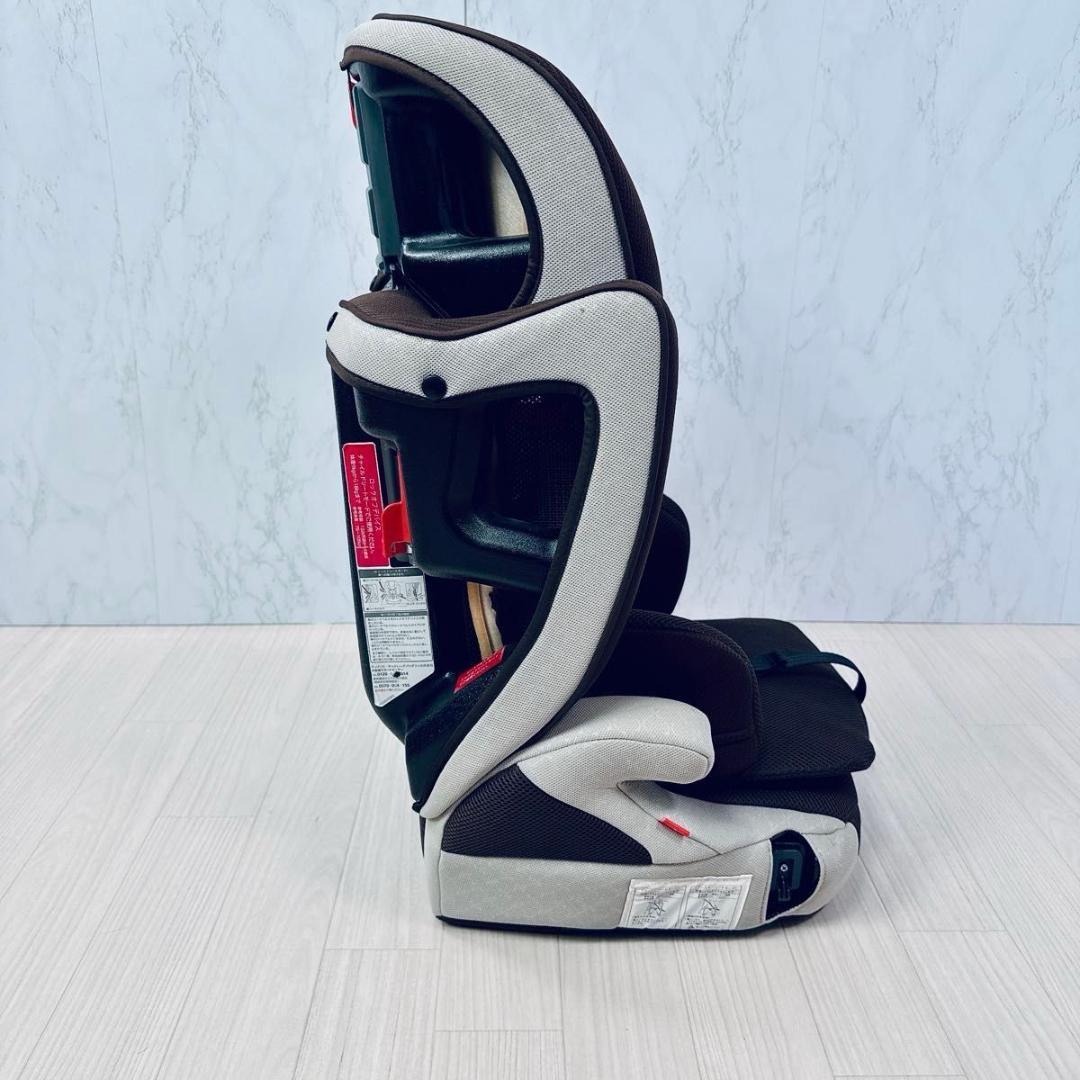 美品 Aprica アップリカ エアグルーヴ プラス ジュニアシート ブラウン