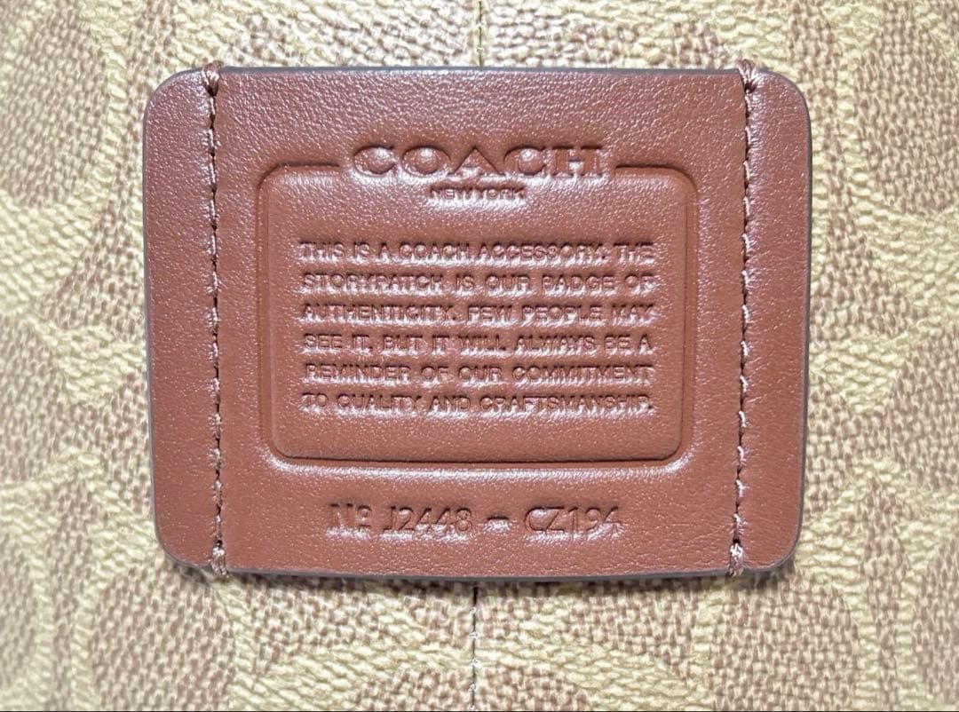 COACH コレクティブル ベア・シグネチャーキャンバス ラージ COACH