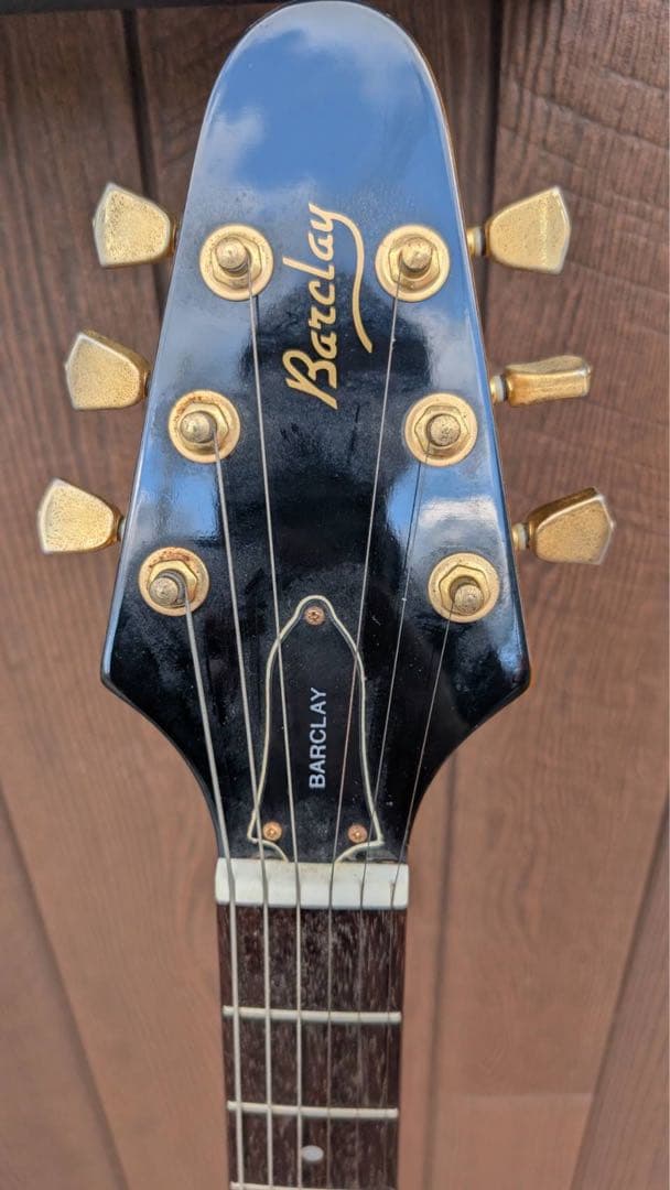 【JET】Barclay V型エレキギター オレンジ
