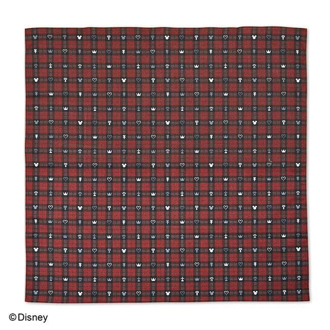 【未開封】キングダムハーツ モノグラム柄ハンカチ2種&クッションカバー セット