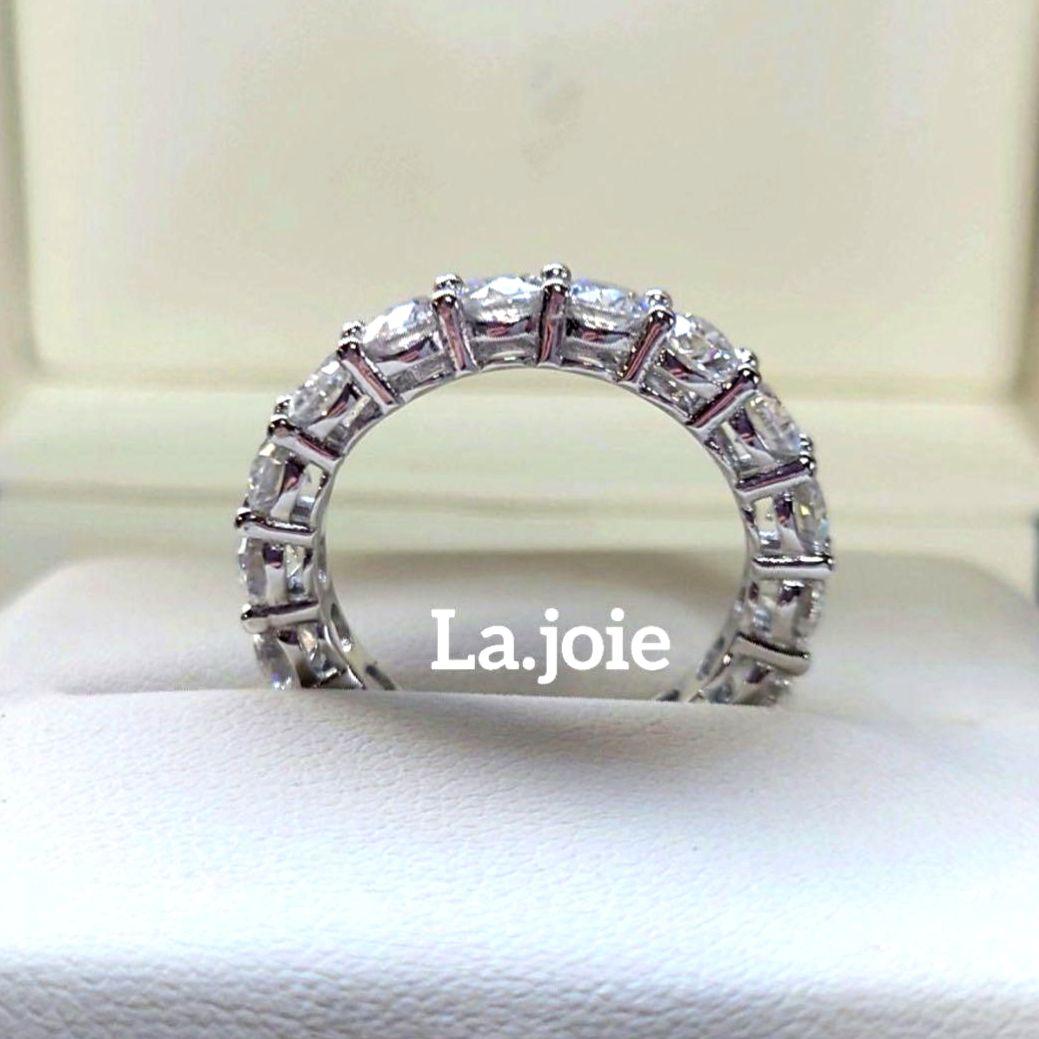 最高品質 モアサナイト フルエタニティ 【13号】4mm リング