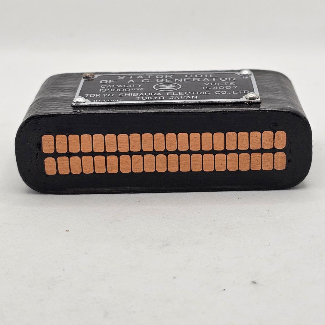 【貴重】東芝 交流発電機 コイル 模型 記念品 東京芝浦電気 アンティーク