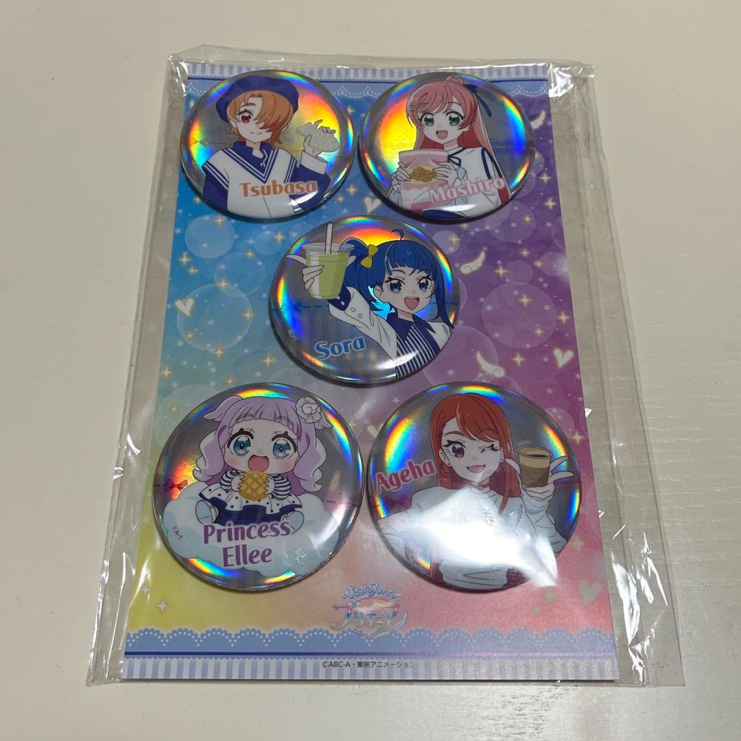 周邊】 アクリルスタンド+オーロラ缶バッジ / ハピネスチャージ