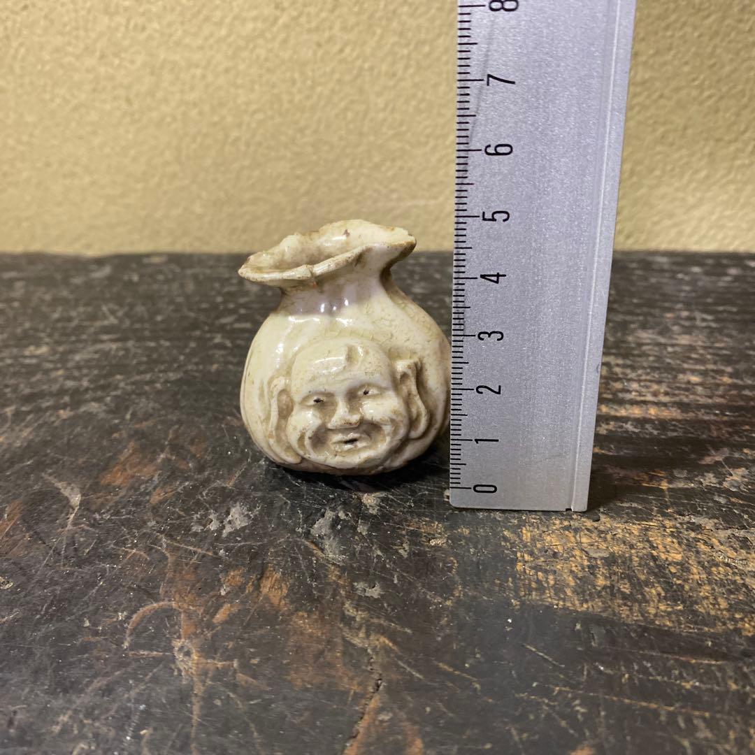 珍品 おふけ焼 大黒天水滴