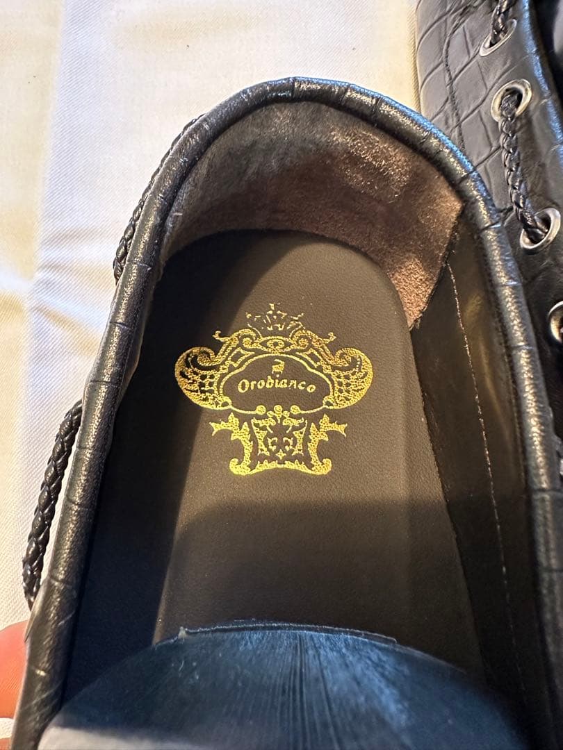 専用品オロビアンコ　クロコダイル風 モカシン 42