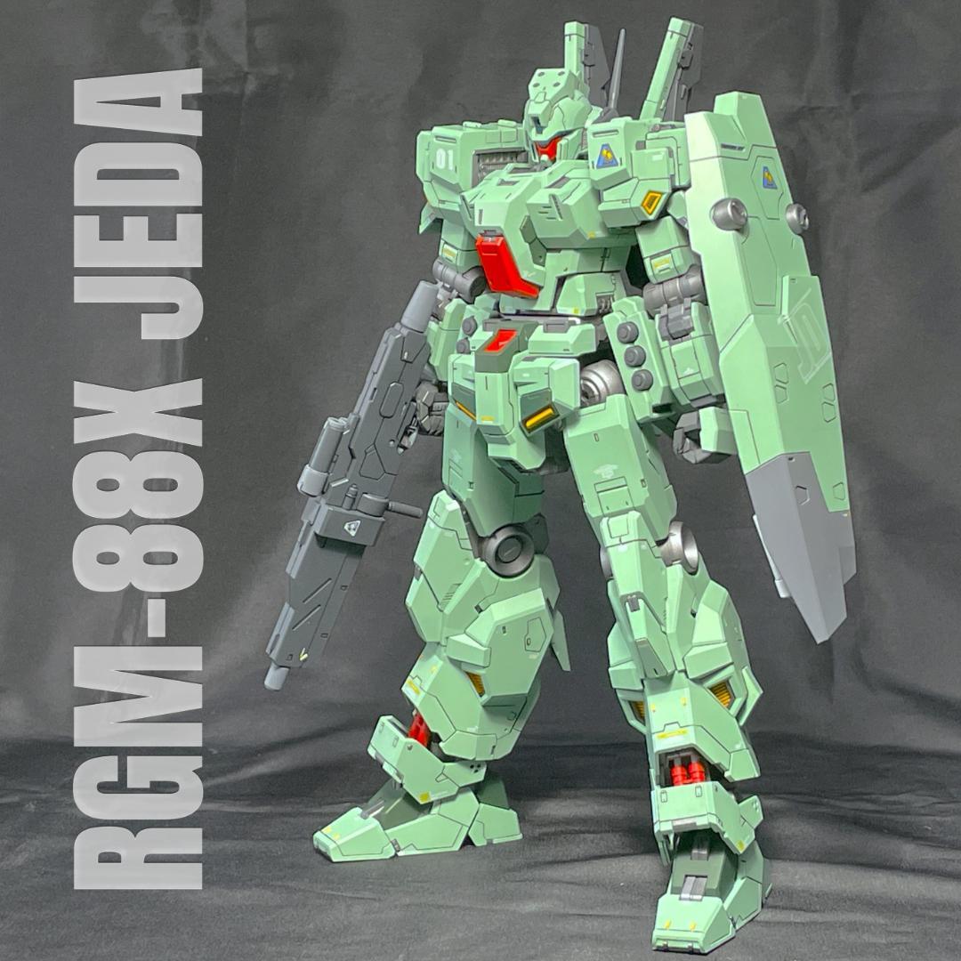 海外製 1/100 RGM-88X ジェダ 塗装済み完成品】 モビル スーツ 機動