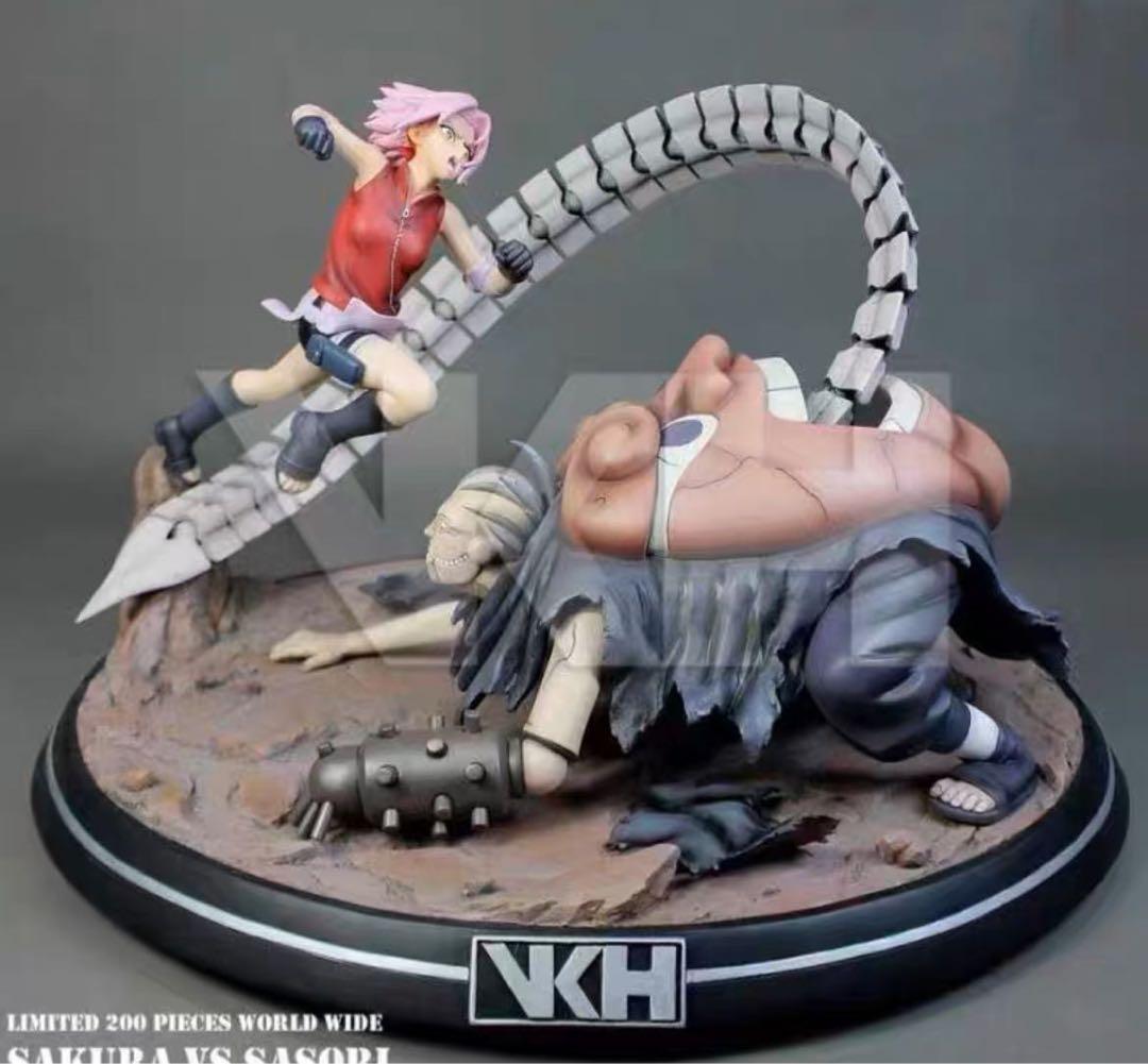 ナルト 春野サクラ VS サソリ ガレージキット ガレキ スタチュー①