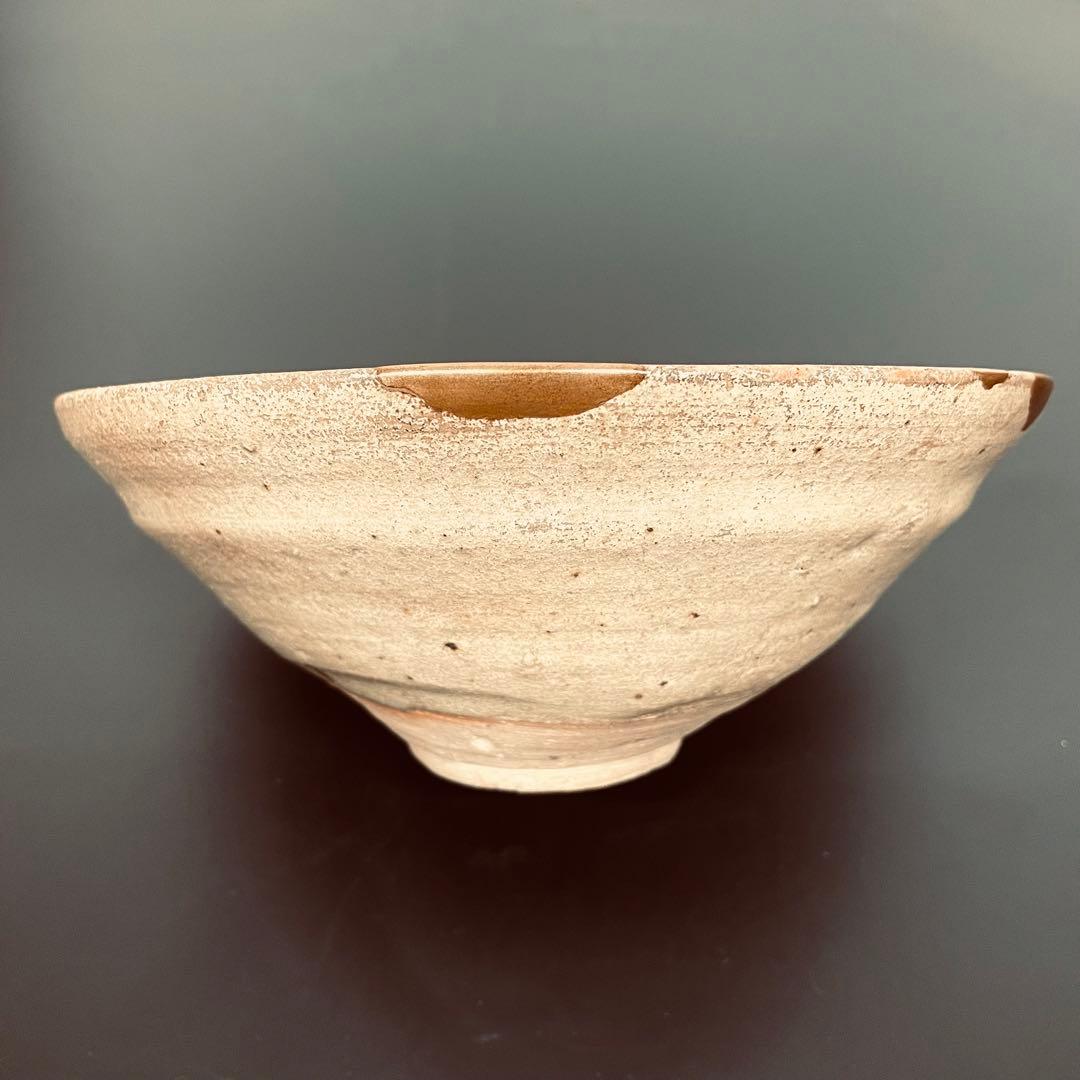 室町時代 古瀬戸灰釉茶碗 金直し 茶道具 古美術 骨董 共箱