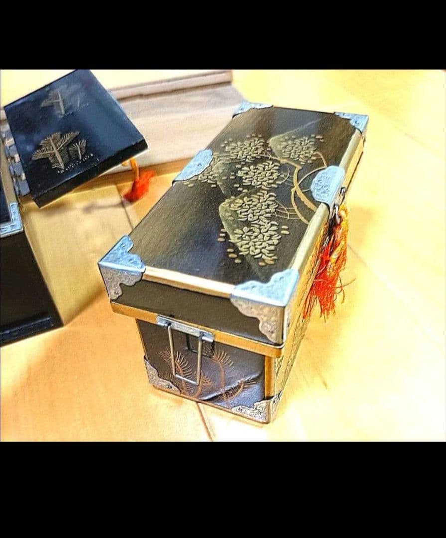 漆器 金箔装飾 骨董品御雛箪笥 希少レトロ RetroJapan 伝統