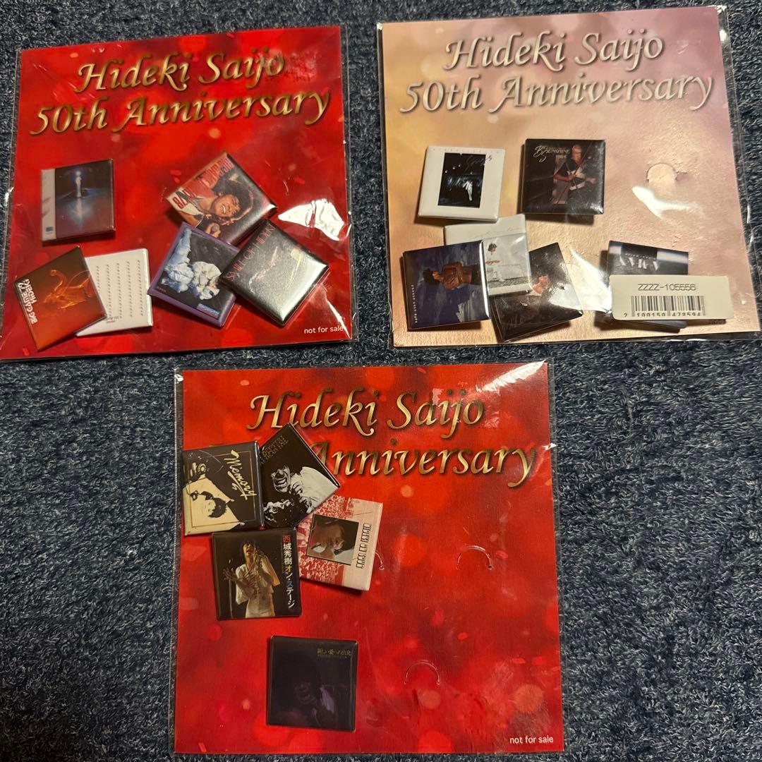 Hideki Saijo 50th Anniversary ピンバッジ6袋セット