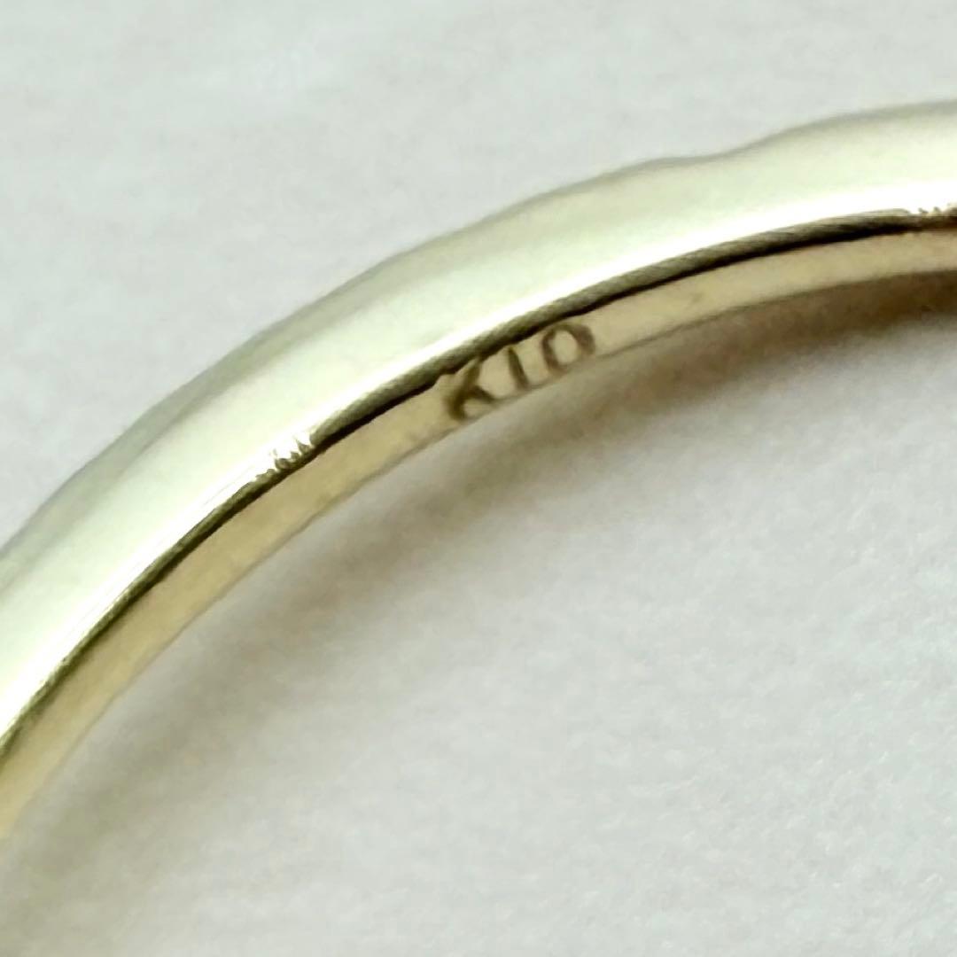 ほぼ未使用　K10 アメジスト　リング　イエローゴールド　希少品　レア