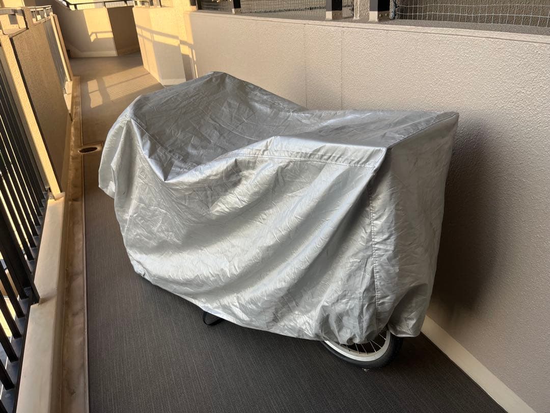 ◆ブリヂストン　前二輪三輪車　ミンナ　高齢者用　カゴ付き　カバー付