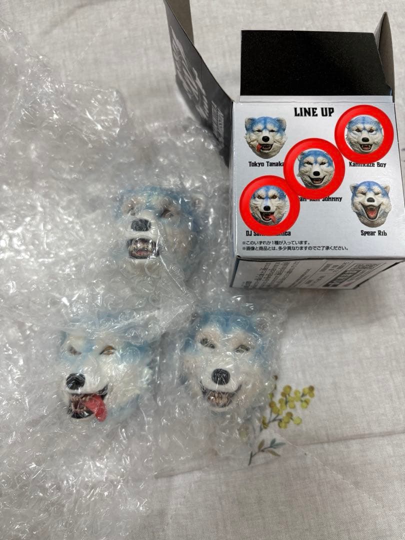 一番くじ マンウィズ H賞 フェイスマグネット　3点 一番くじMAN WITH A MISSION H賞 フェイスマグネット コンプ