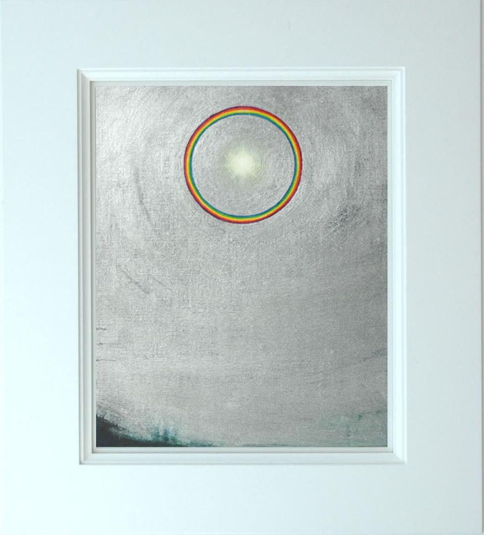 油絵 菅家令子 絵 絵画 インテリア 額付(銀) F3-S72023 風景 祈り