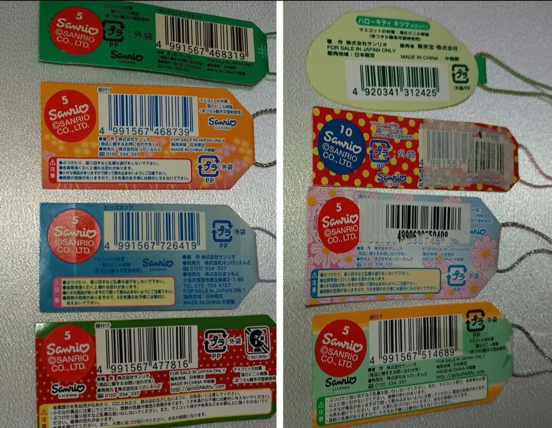 サンリオ　ハローキティ ご当地 根付けストラップ 8種類セット