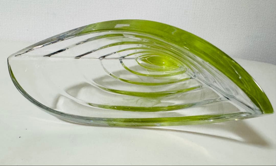 コアガラス小暮紀一冷酒杯レース文様青ぐい呑おちょこトンボ玉