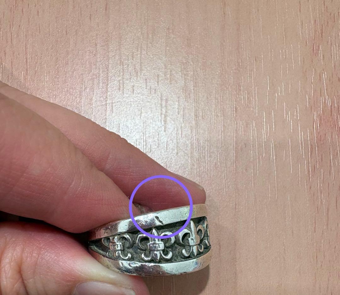 クロムハーツ　BSフレアナロー Vバンドリング22号　シルバー