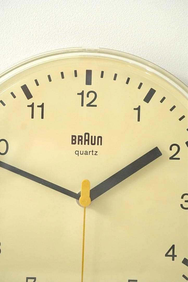 時間ズレなし。希少品BRAUN アナログ時計 Dieter Ramsヴィンテージ