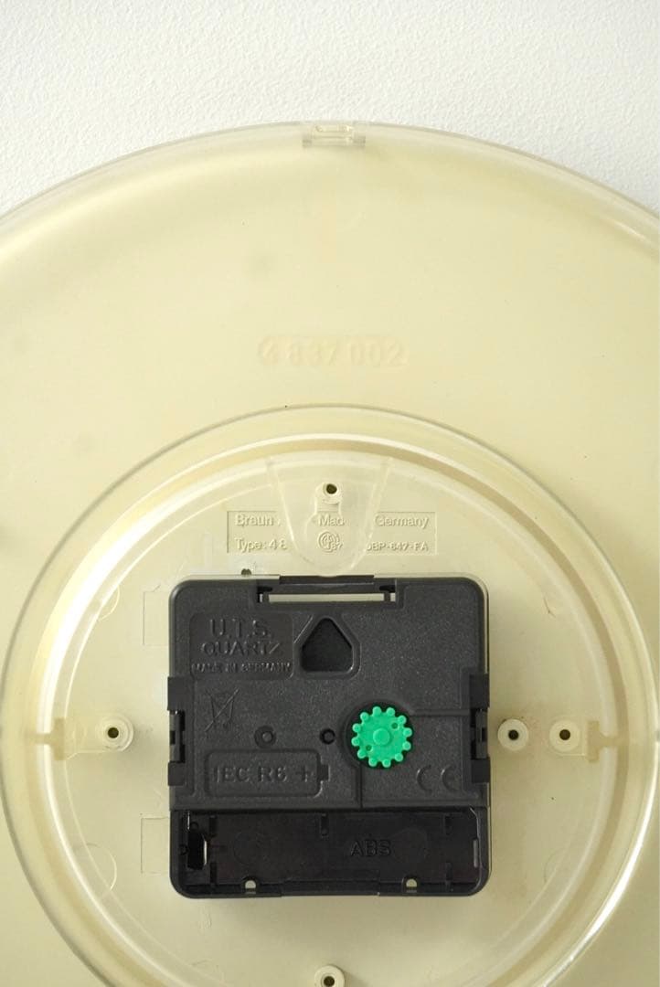 時間ズレなし。希少品BRAUN アナログ時計 Dieter Ramsヴィンテージ