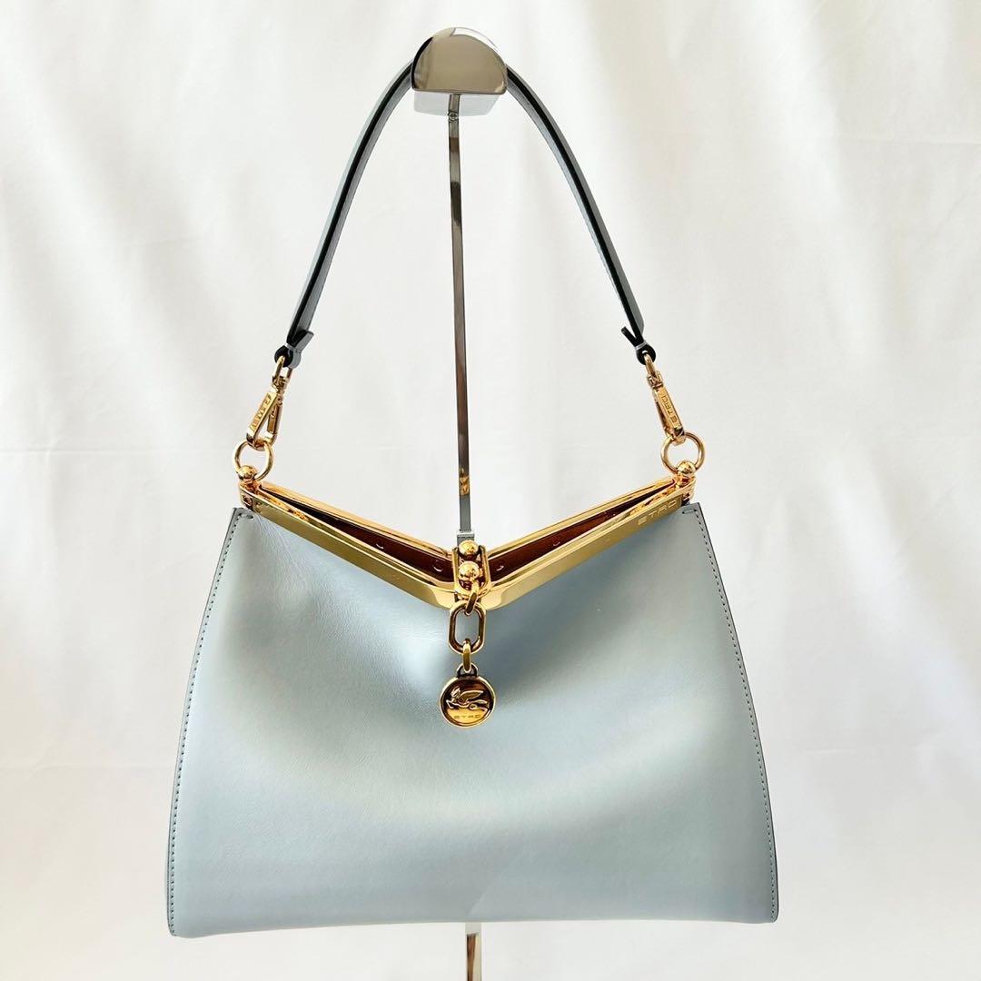 美品　ETROエトロ ヴェラ ロゴチャーム ミニショルダーバッグ