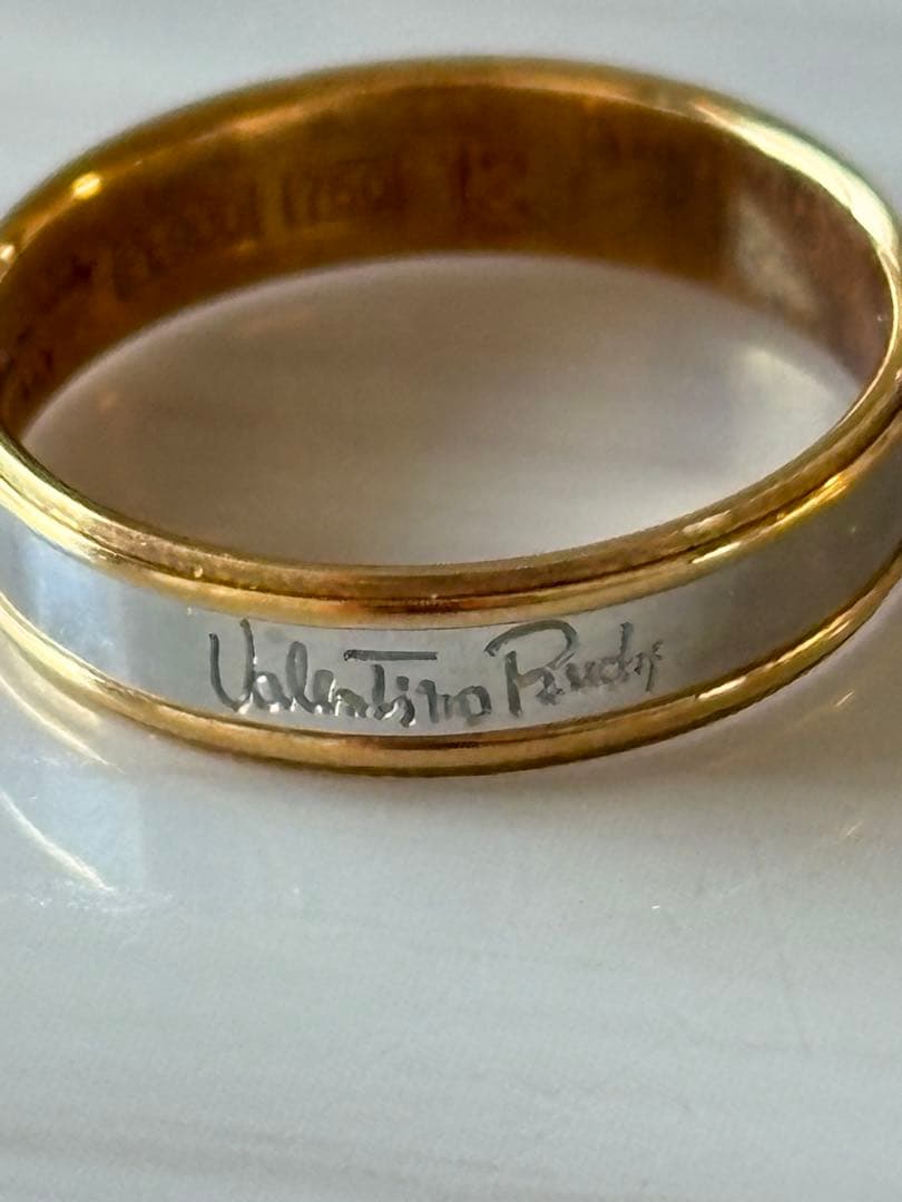 Valentino Rudy k18 プラチナリング 12号