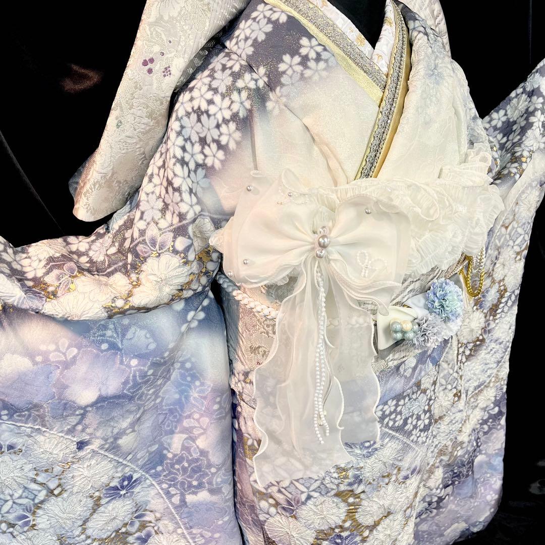 振袖フルセット□辻が花振袖□花絞り□関芳新品オーダー□正絹□成人式
