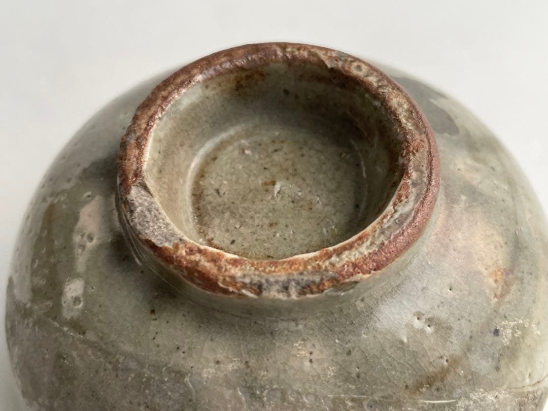 骨董　アンティーク　古唐津　絵唐津　茶碗　金継ぎ直し　金繕い　古美術　古陶磁