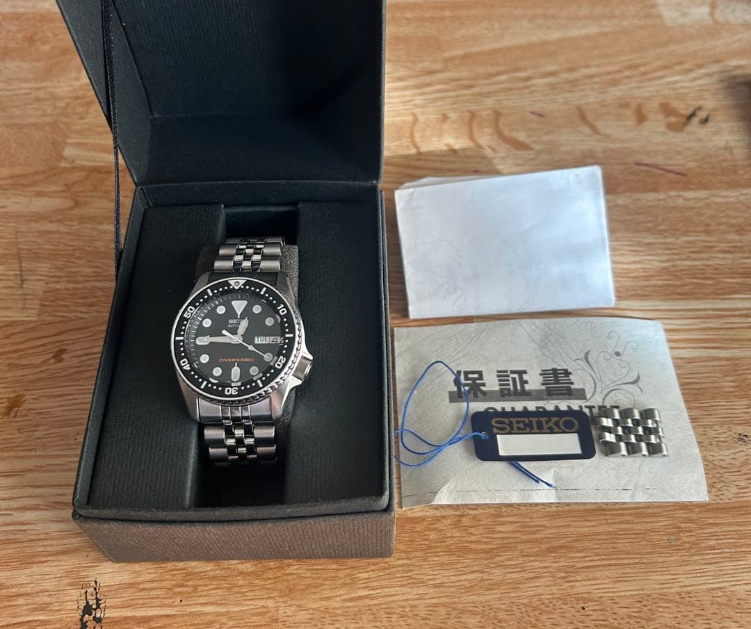 SEIKO SKX013 38mm ダイバーズ ミニブラックボーイ　美品