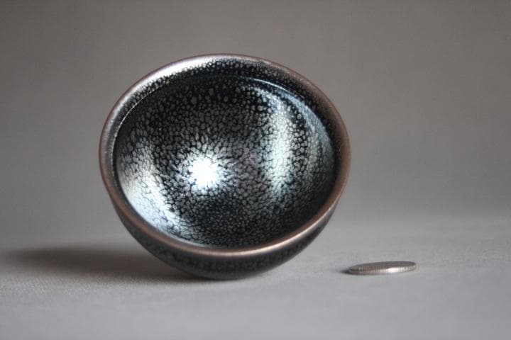 【龍風】建窯油滴天目小碗・油滴天目小杯・油滴盃・油滴杯・油滴天目盞