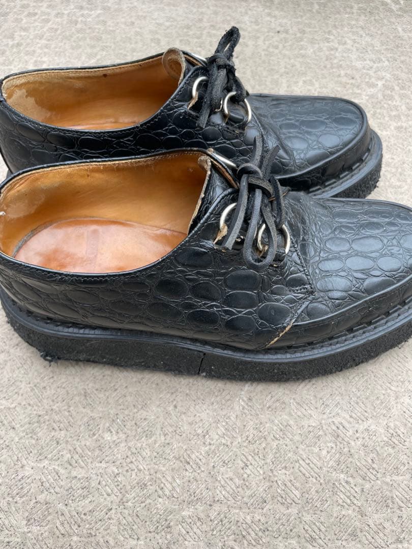 E COX 8961 クロコダイル UK6 ジョージコックス