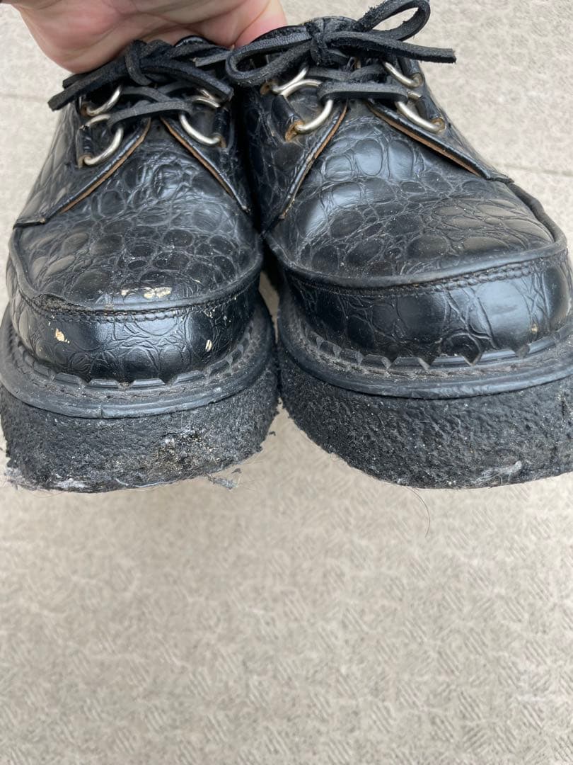 E COX 8961 クロコダイル UK6 ジョージコックス