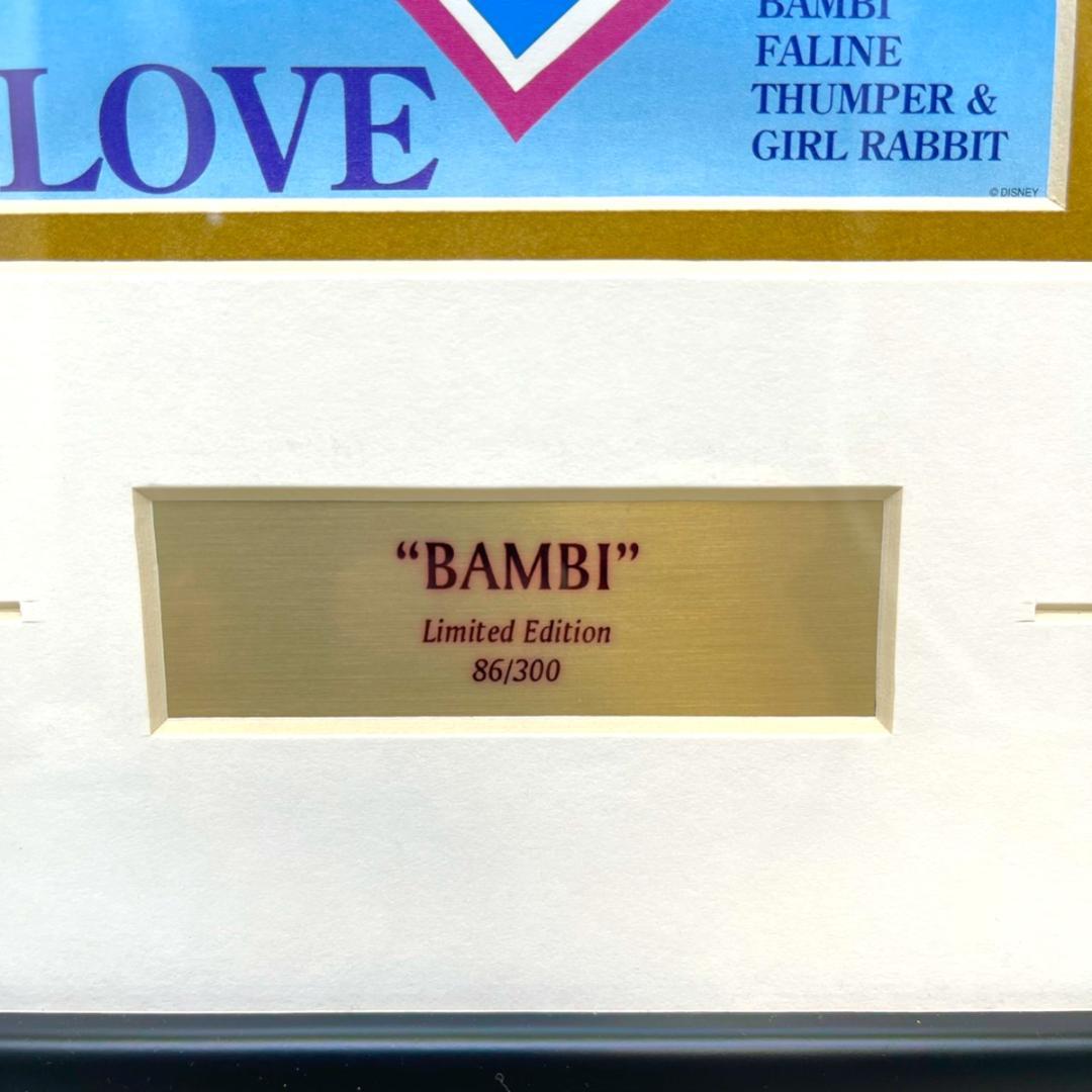 限定300枚☆バンビ Bambi☆切手 スタンプ アートギャラリー 絵 額縁