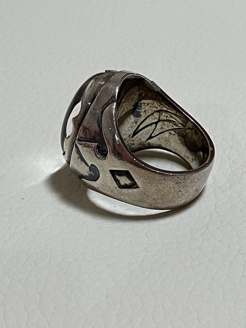 クレイジーピッグ クリスタル スカル リング