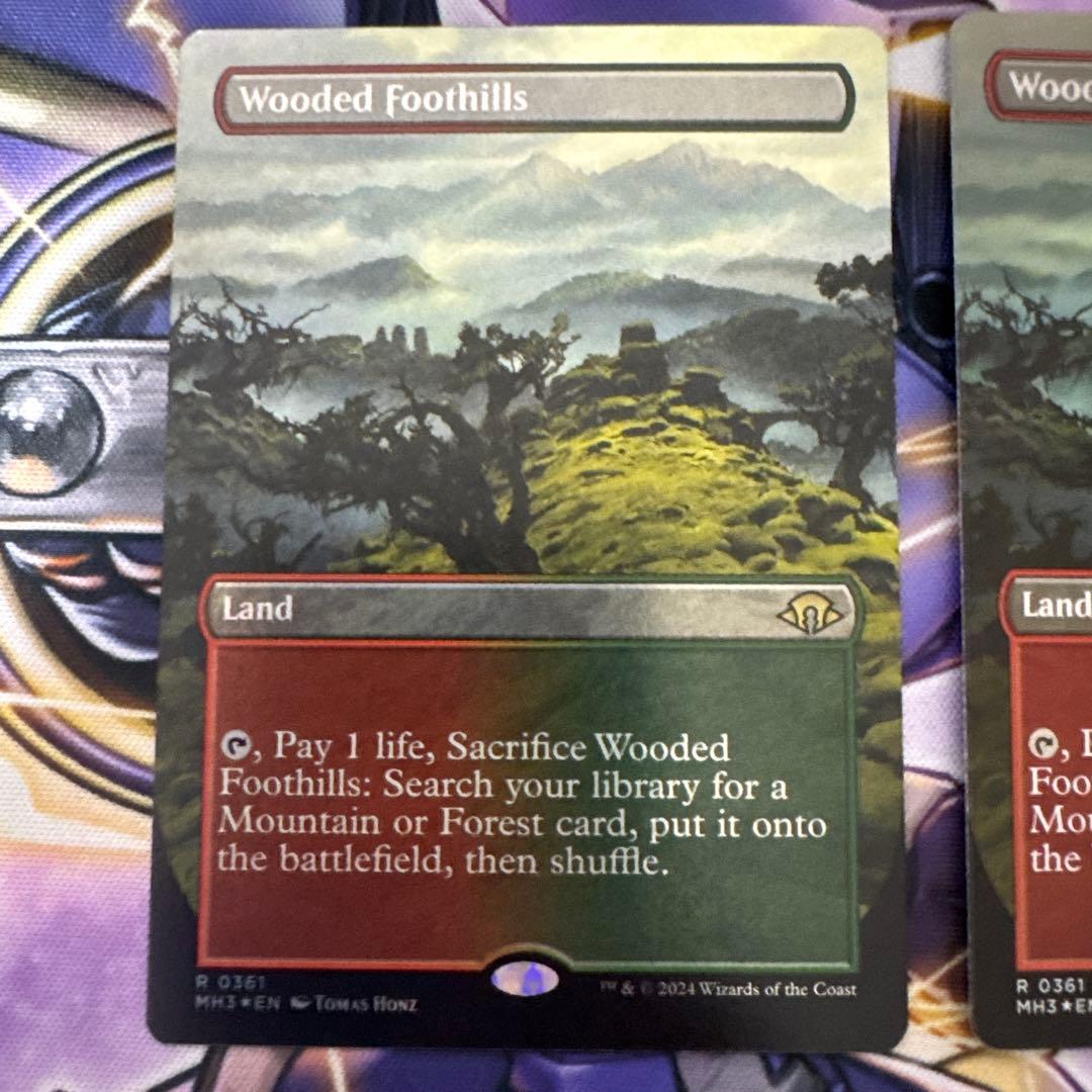 MTG ボーダーレス　樹木茂る山麓　英語Foil2枚