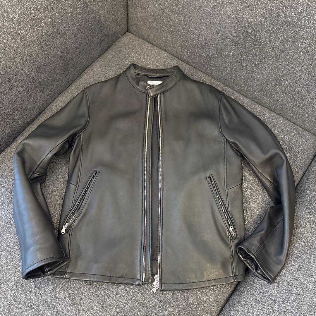 本革☆ユナイテッドアローズ☆ビューティー＆ユース☆ライダースジャケット☆Lサイズ ユナイテッドアローズ革ジャンライダースジャケット