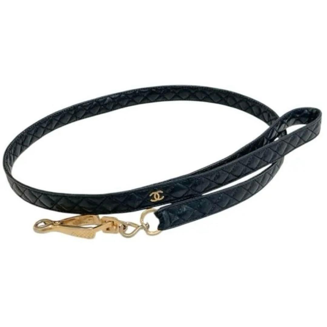 シャネル ドッグリード マトラッセレザー 正規品