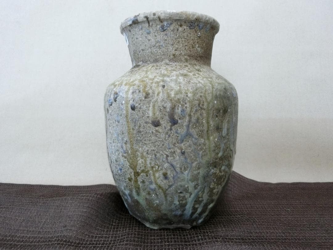 見応えします！【小壺　釉の変化堪能を　鑑賞　釉の景色流れ　窯変　骨董】インテリア