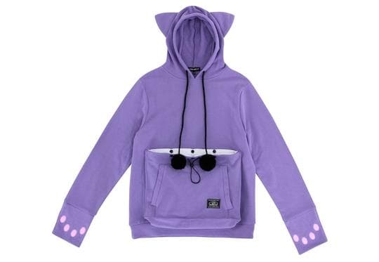 おそ松さん にゃんガルーパーカー 一松 パープル ねこ入れポケット