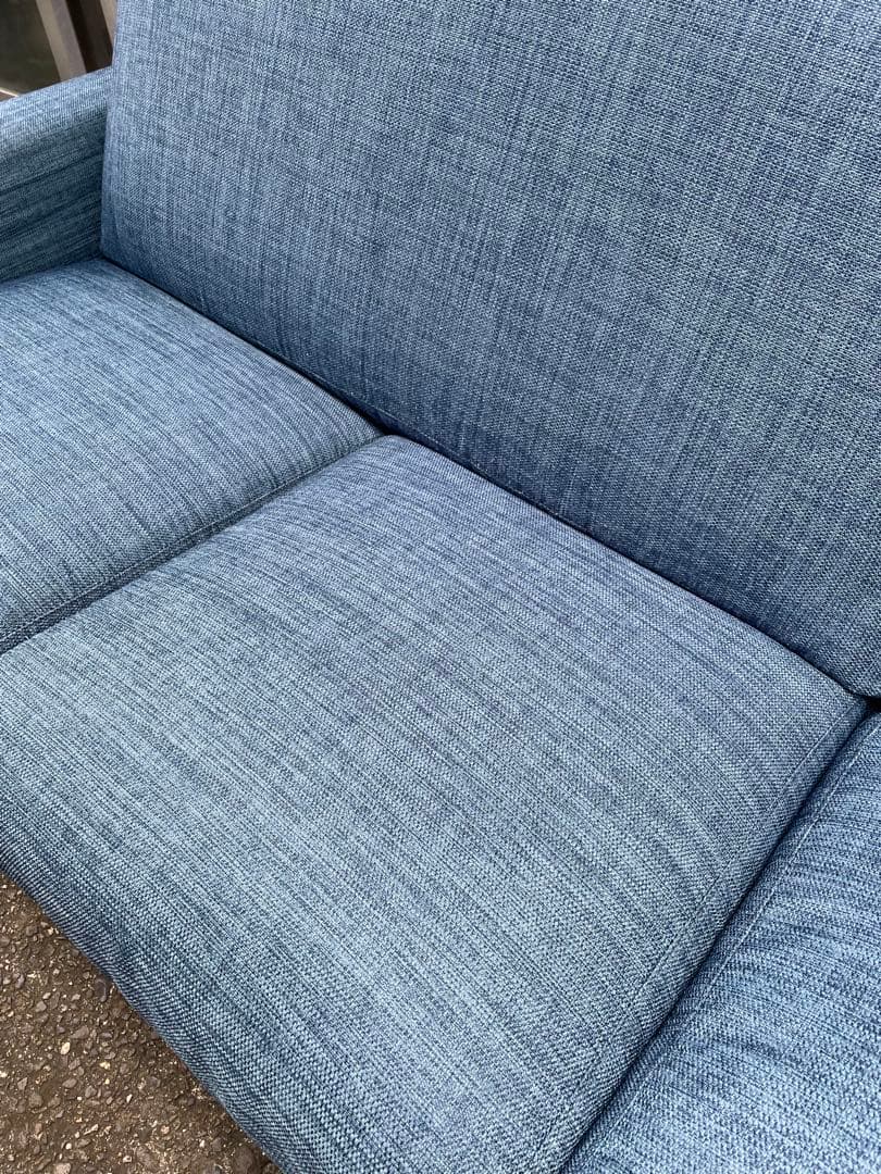 ニトリ　3人掛け　ソファー　ブルー　Nポケット