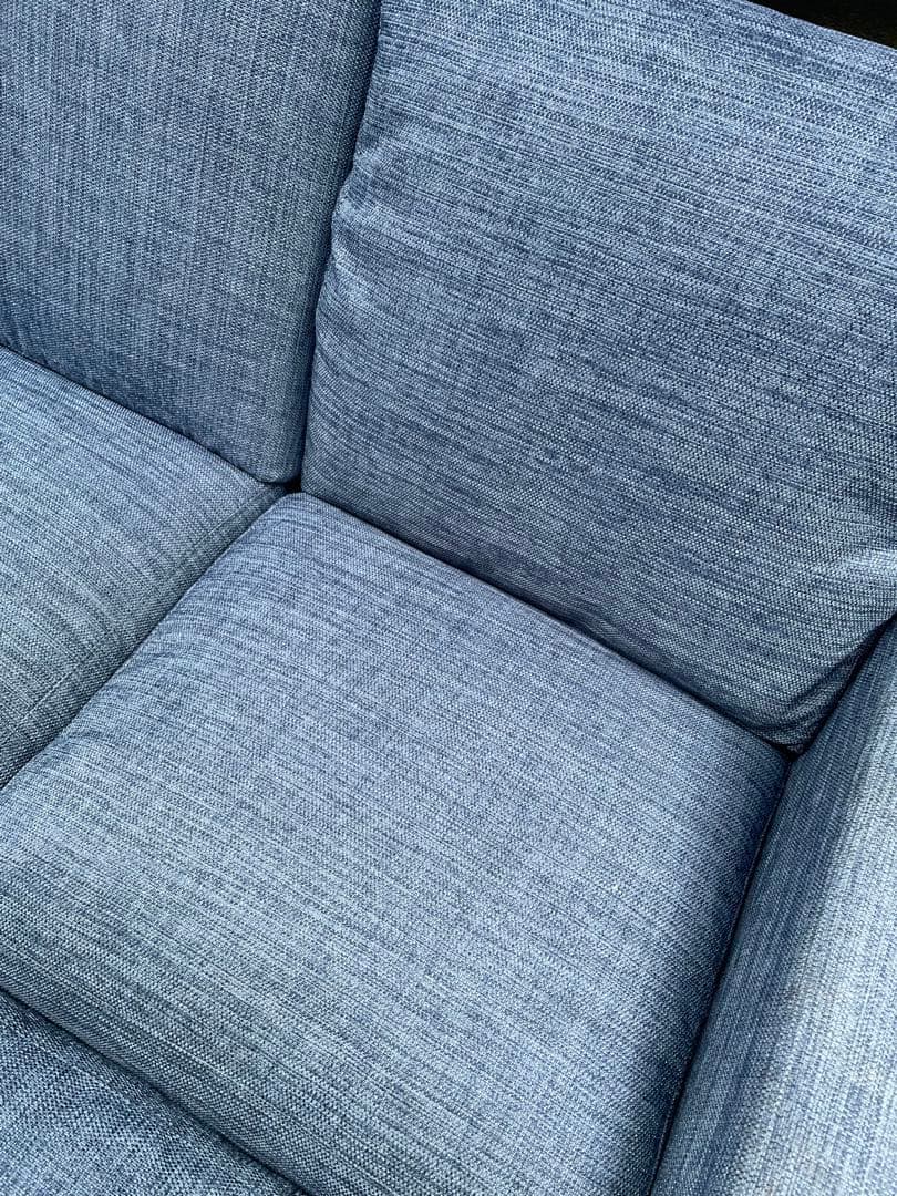 ニトリ　3人掛け　ソファー　ブルー　Nポケット