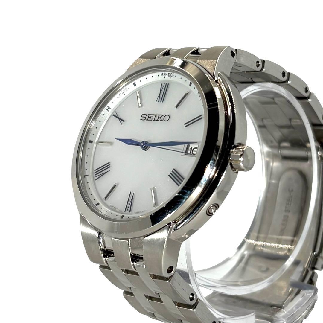 稼働品 セイコー コレクション 青針 ソーラー 腕時計 SBTM281 男女兼用